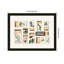 «Vintage Matchboxes Neutral Black and Beige» par Honey Island Studio, impression murale encadrée