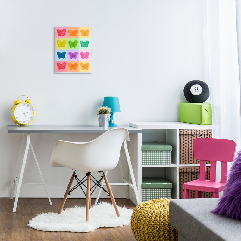 «Candy Butterfly Rainbow», plaque murale par Lish Creative