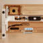 Bureau blanc rectangulaire en bois massif-1323446414
