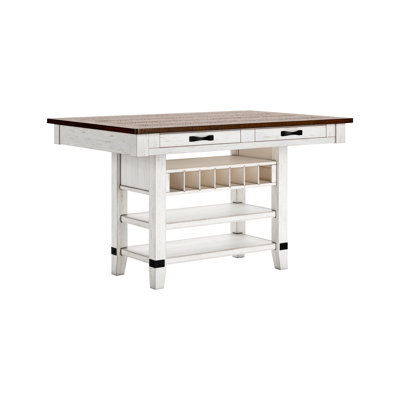 Daiah Pine Solid Wood Base Dining Table