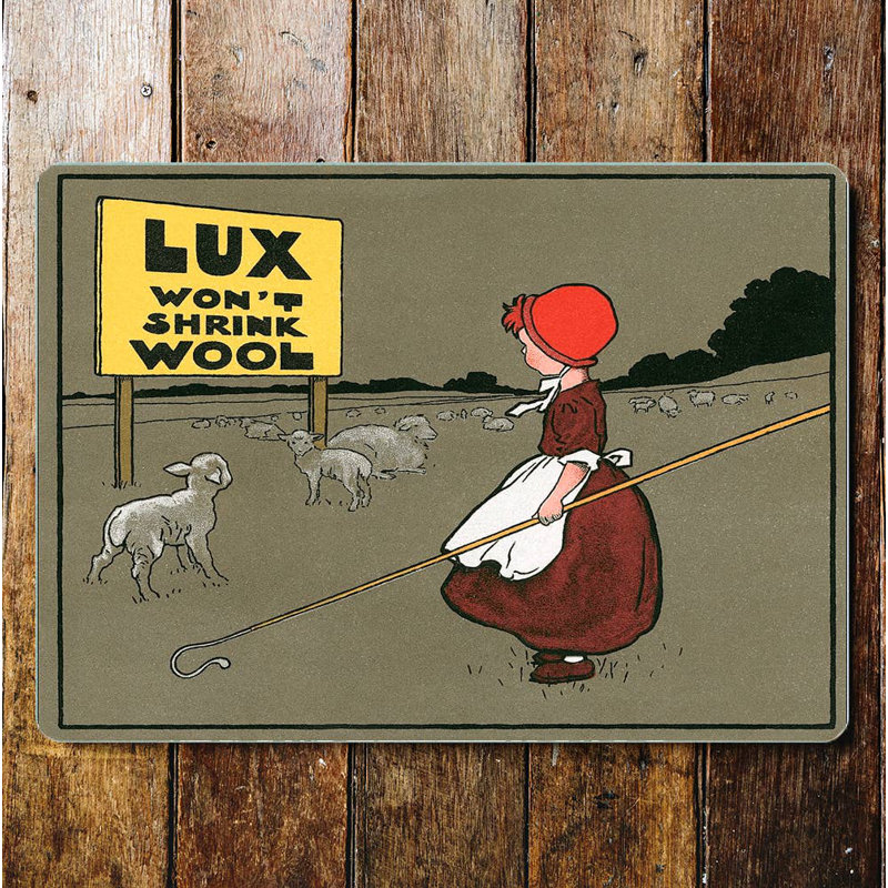 Karnit Lux Won't Shrink Wool Bathroom - Metal Sign