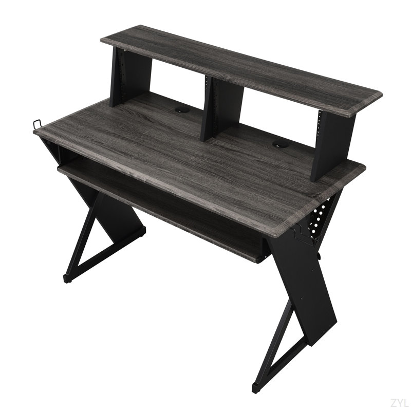 Bureau de studio d'enregistrement de musique Natural Finish, Noir