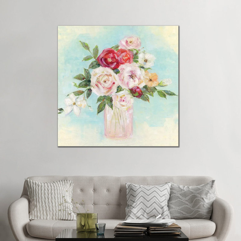 Arrangement Of Spring I, Wrapped Canvas, No Mat, 48" H x 48" W x 1.5" D