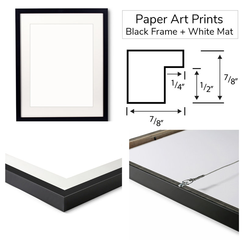 Novi Lim " Genesis " by Novi Lim, 21.2" H x 17.2" W x 0.87" D, Black Framed Paper