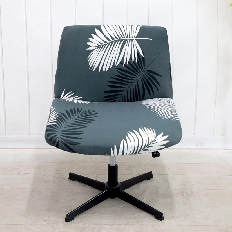 Housse pour fauteuil de bureau Livego, Polyester gris