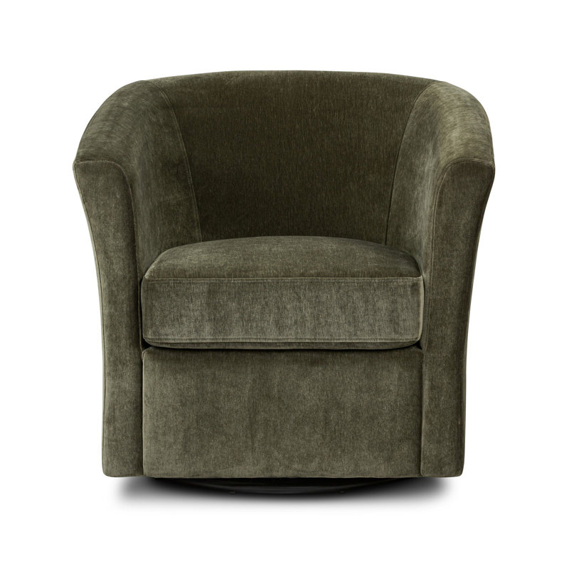 Jett Swivel Chair-Monument Grey, Moss