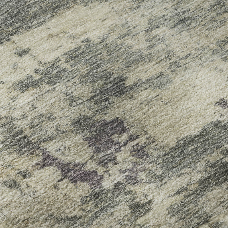 Premium Machine Washable Mayfield AMF2074 Abstract Rug, 10' x 14', Sage