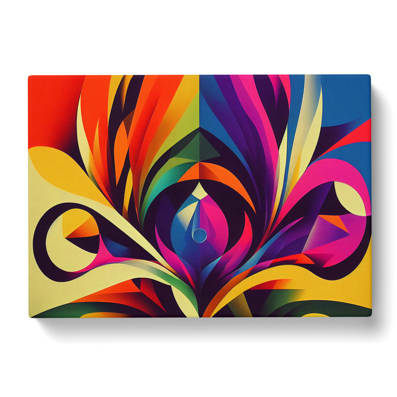 Cosmopolitan Abstract Art - Wrapped Canvas, 35cm H x 50cm W x 3cm D