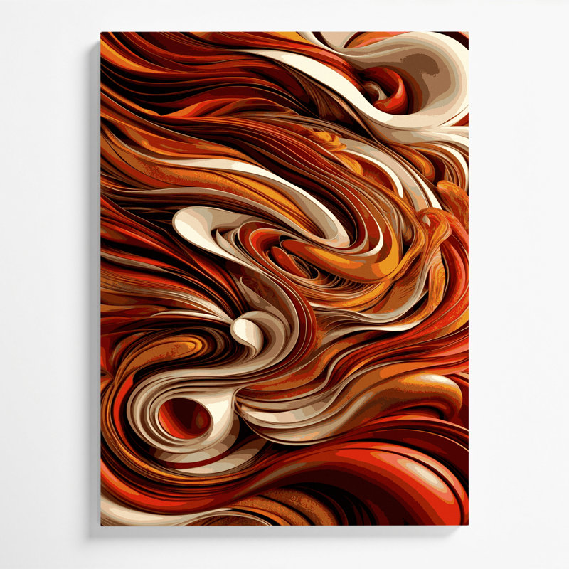 Art numérique sur toile, abstraction numérique 17, 11" H x 14" W