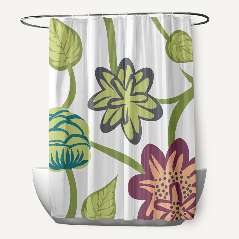 Rideau de douche simple Aspacio, Mauve