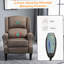 Canapé de massage inclinable avec fonction chauffante, télécommande, brun-637317270