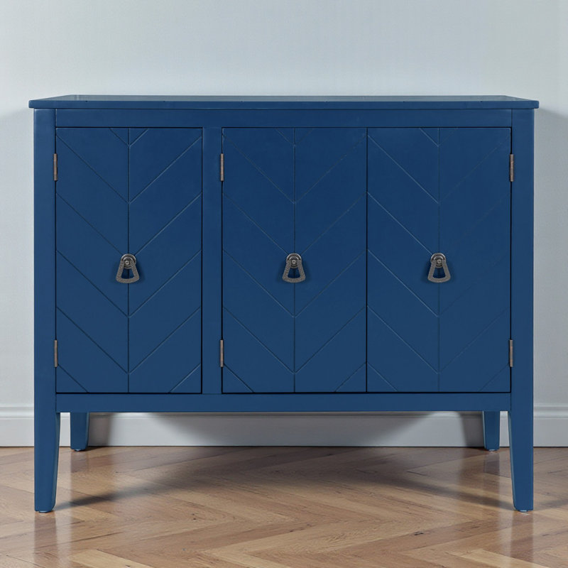 37" Sideboard with Cabinets, Navy Blue