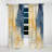 Minimalist Blue And Gold II - Abstract Shapes Blackout Abstract Curtain - 1 Panel-107808971