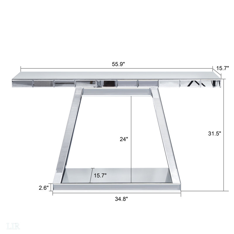 Table d'entrée 55,9 po Modern Luxury Full-Body Mirror
