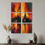 Ensemble de 6 reproductions d'art sur toile Red Industrial-34660459-34660468