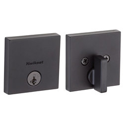 Single Cylinder Deadbolt with SmartKey, Black