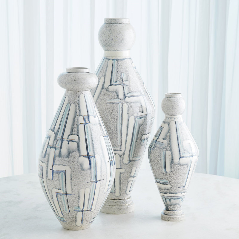 Ceramic / Porcelain Table Vase, Overall Height-  18"