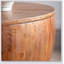 Table basse 31,50 "en forme de seau avec fonction de rangement Vintage Style, pour le bureau, la salle à manger et le salon