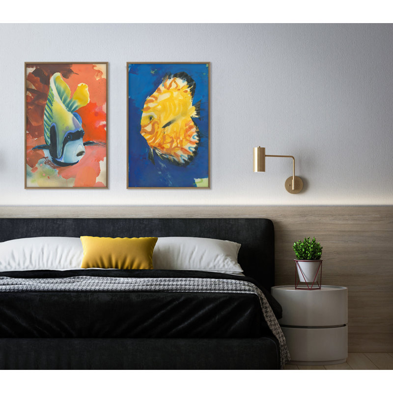 Life Aquatic 4 Print by PC Ngo, Gold, 30" H x 20" W