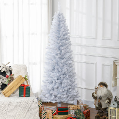 Crayon, arbre de Noël artificiel non éclairé, sapin de Noël mince avec branches réalistes, arbre d'Halloween avec 618 pointes