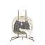 Fauteuil double avec support, fauteuil pivotant en osier et rotin pour l'intérieur et l'extérieur, chaises hamac-1031570607