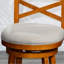 Tabouret pivotant à hauteur de comptoir de 24 po avec siège en tissu beige - option tendance Support délicat