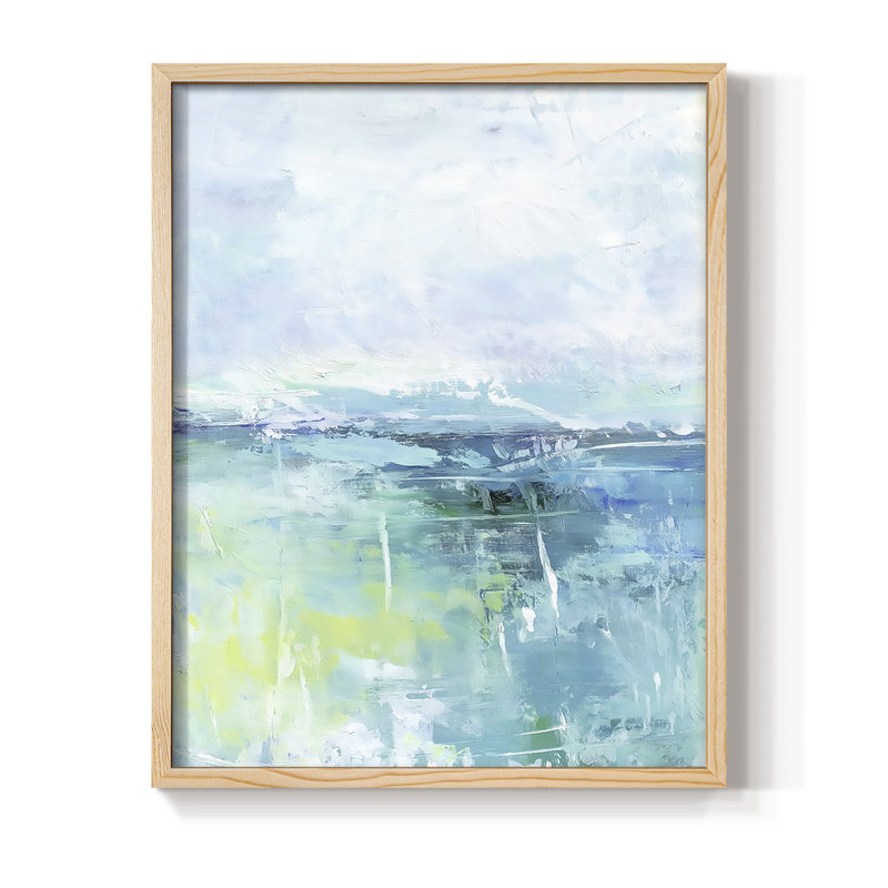 Série ABSTRACT DCCDXIV, reproduction encadrée - bois massif, H 11 po x l 9 po