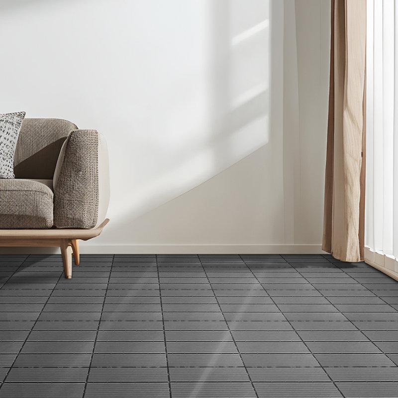 35 Piece Plastic Composite Deck Tiles,Perfect for Indoors and Outdoors, Patios, Balconies（Set of 35）