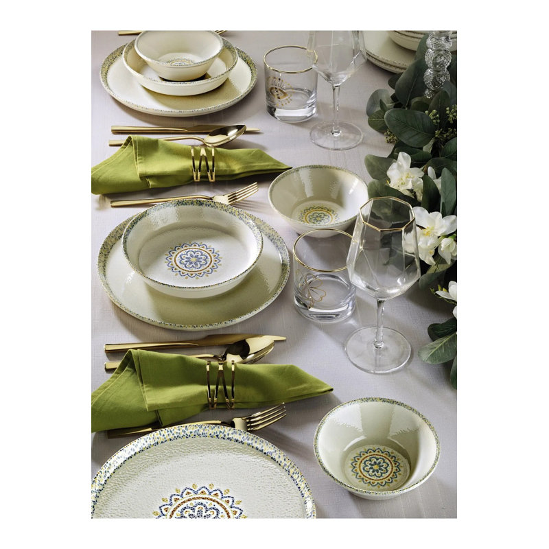 Ahl Piece Dinnerware Set - Service for 6