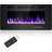 36 Inch Electric Fireplace Inserts, in-Wall Recessed and Wall Mounted 750/1500W Fireplace Heater, Touch Screen, Remote Control with Timer, Adjustable Flame Color and Speed