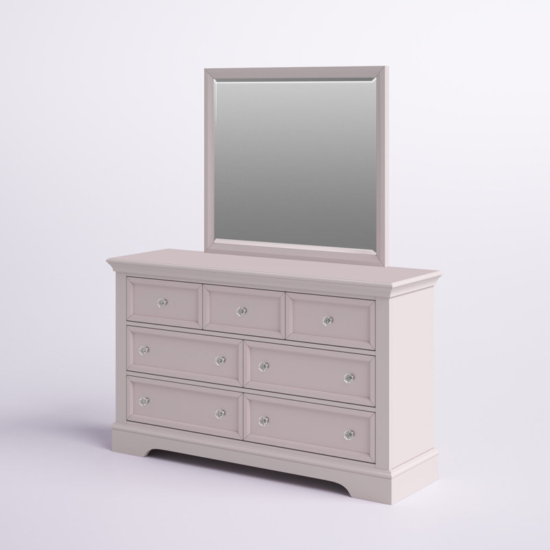 Commode double 7 tiroirs avec miroir Susana