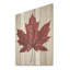 Red Maple Leaf Beauty II - érable sur bois-1452914791