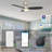 52" Alcena 3 - Blade LED Smart Flush Mount Ceiling Fans with Light-21369659