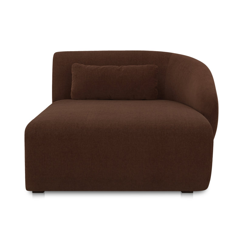 Ivin RIGHT ARM FACING CHAISE, Chestnut Brown