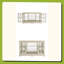 Armoire basse à 2 portes avec treillis latéral et poignées rétro, 2 tablettes réglables à 2 niveaux, armoire de rangement multifonctionnelle en verre pour la salle à manger