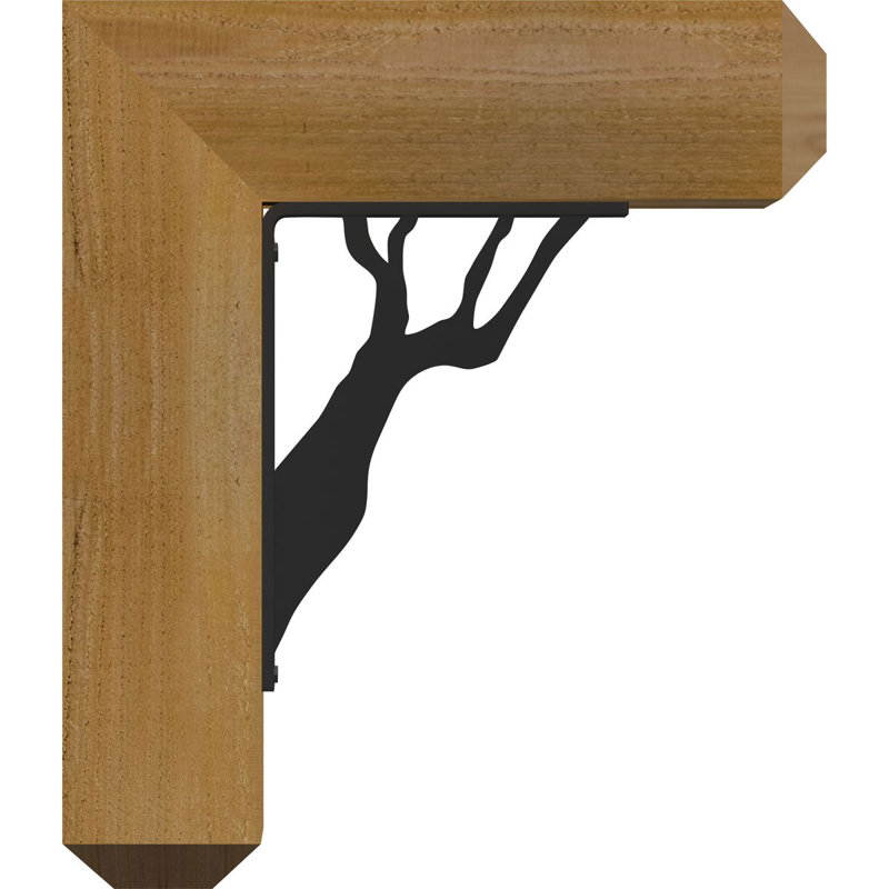 Support à barreaux simple 4 po Damon, Cèdre rouge de l'Ouest l 3 1/2 po x T 2 po (lisse, H 19 po x P 16 po