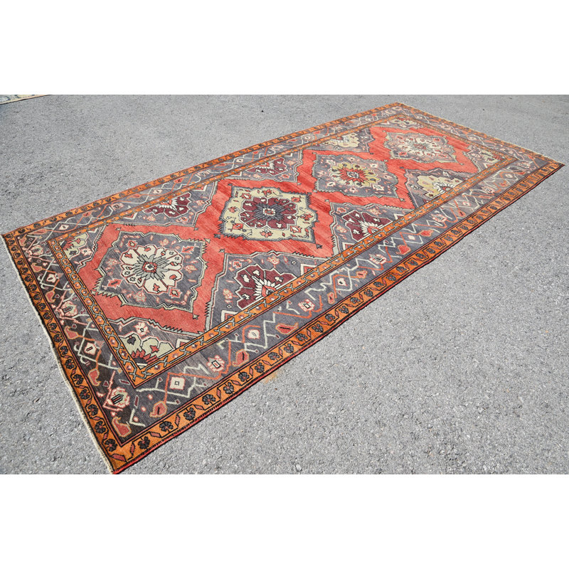 Tapis frais, tapis turcs, tapis rétro, tapis de luxe rouges, tapis de salon, tapis bohème, grands tapis de 5,5 x 11,4 pi