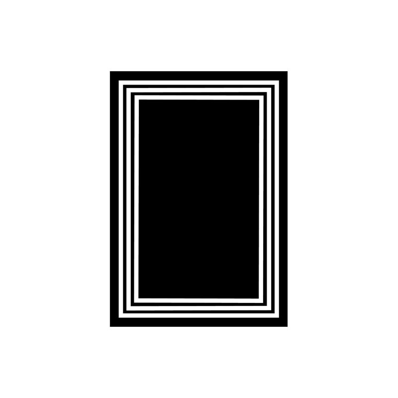 Tapis moderne avec envers antidérapant, Rectangle 5 pi 3 po x 8 pi 2 po