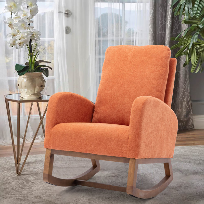 Chaise berçante Carriana, Orange