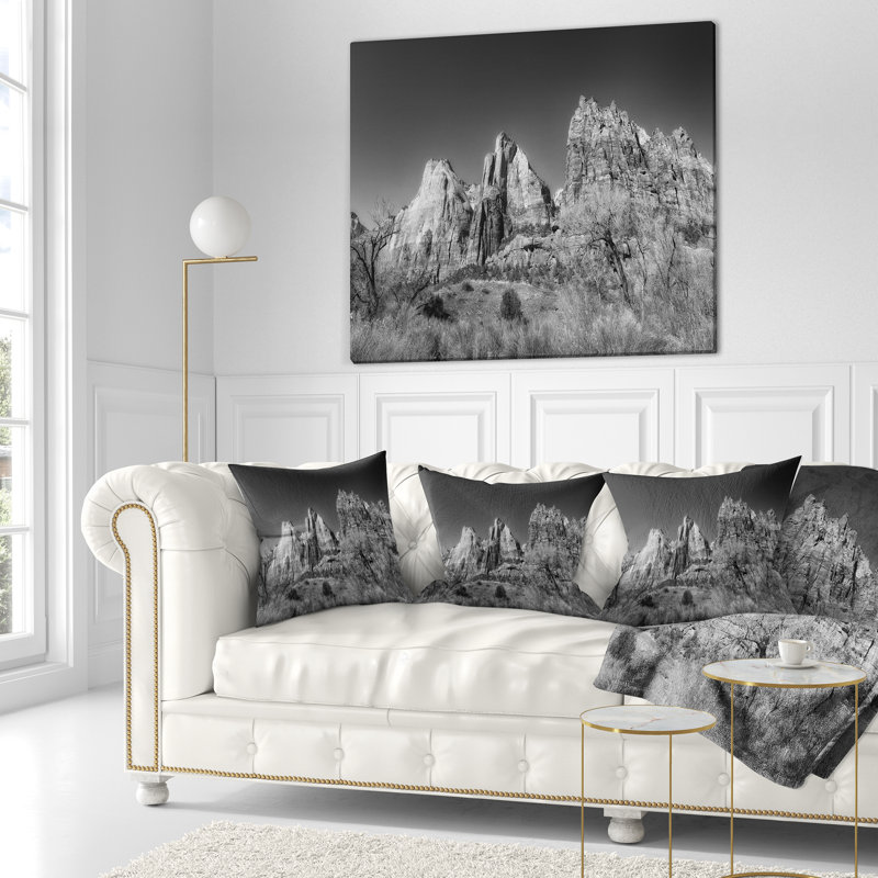 Coussin paysage, 16 po x 1 po, Coussin décoratif