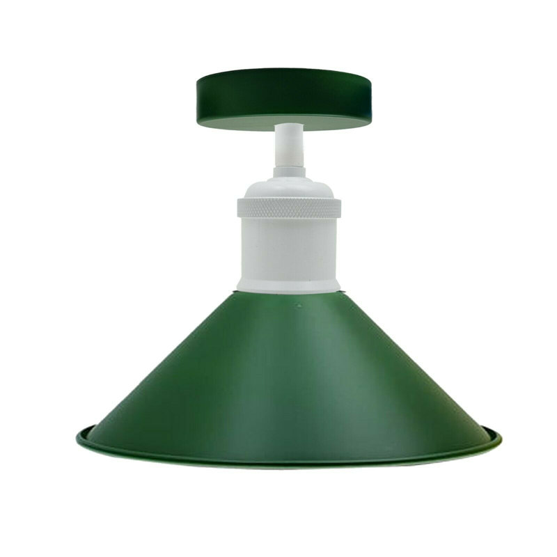Bolick Semi Flush Mount, Green