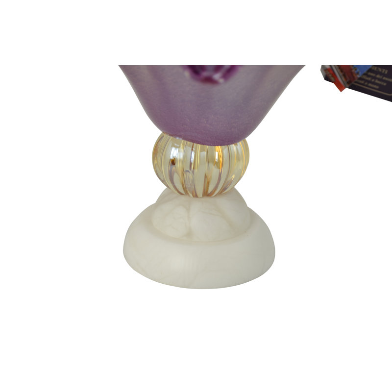 Glass Table Vase Handblown 8" Tall