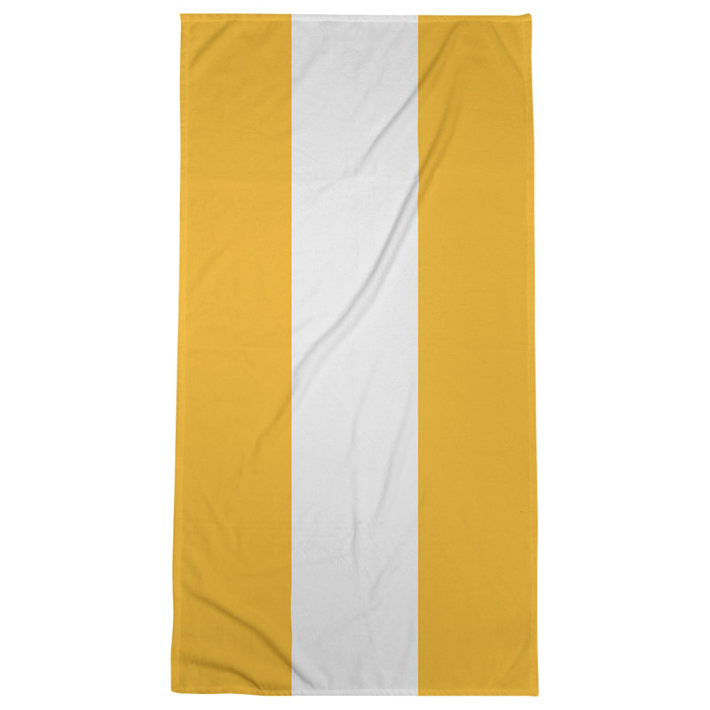 Lightweight Bath Towel, Poly/Cotton, Pittsburgh Gold/White/Pittsburgh Gold