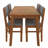 5-Piece Rectangle Wooden Dining Table Set
