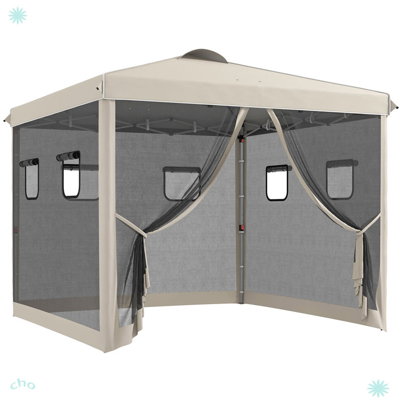 Pop Up Canopy Tent With Netting, Instant Screen House Room