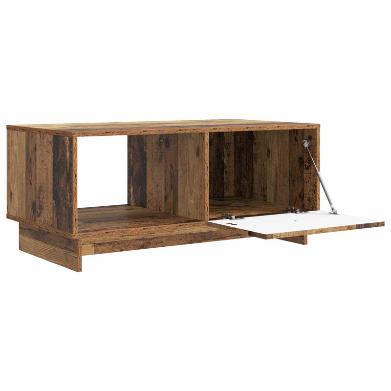 Coffee Table with Storage, Old Wood, 40cm H x 90cm L x 50cm W