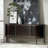 Modern Streamline 72'' Solid Wood Sideboard