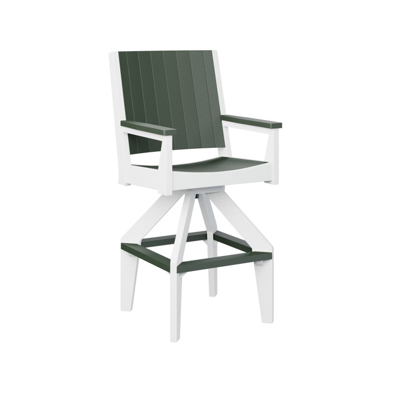 Fauteuil pivotant très haut Berlin Grey, 28.5", Gris fumée
