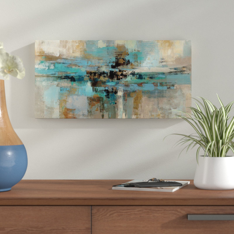 'Morning Fjord by Silvia Vassileva - Print, 12 H x 24 W x 1.5 D, Canvas
