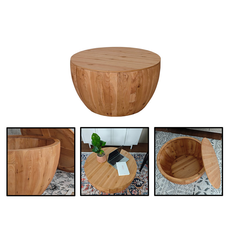 Table basse en forme de seau